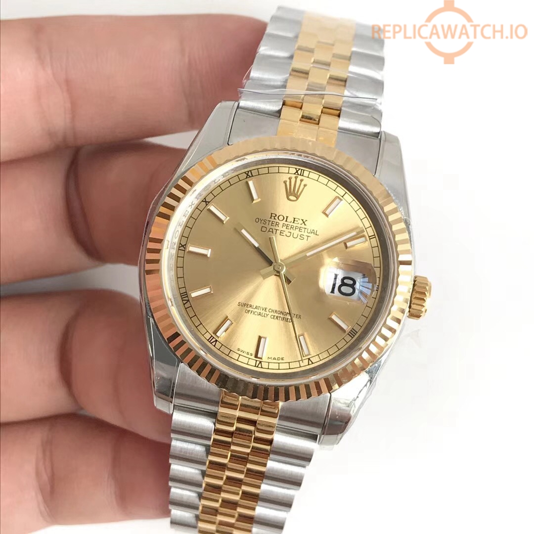 rolex datejust 36 champagne dial